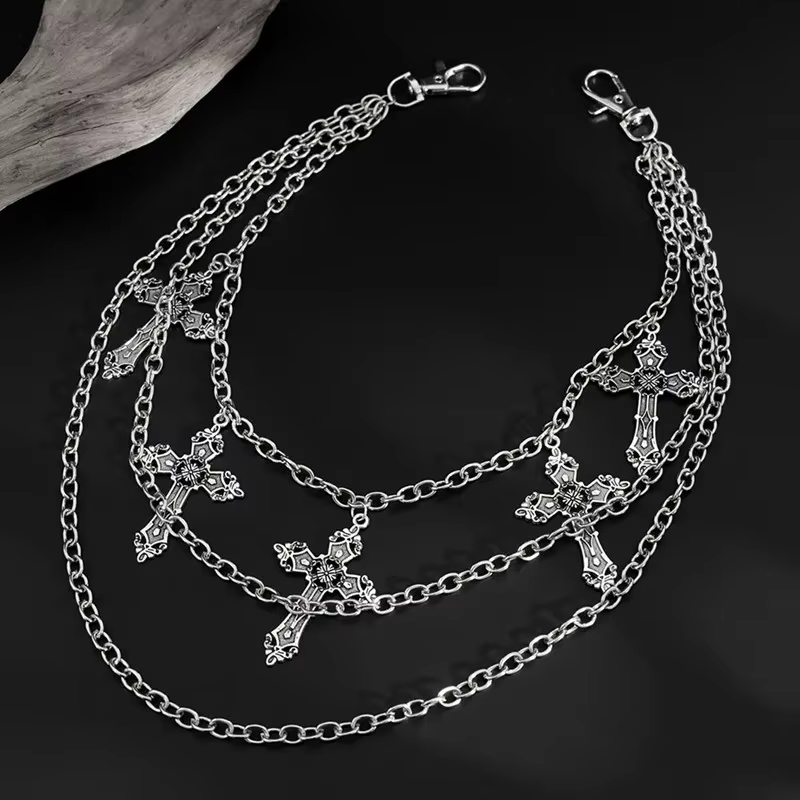 Body Jewelry Bulk - Modny punkowy metalowy łańcuszek do spodni,