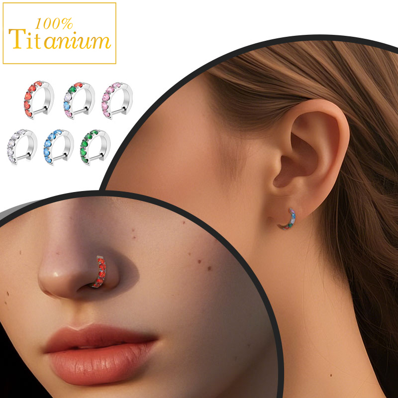 Body Jewelry Implant Grade Titanium - Kolczyk na chrząstkę ucha z tytanu
