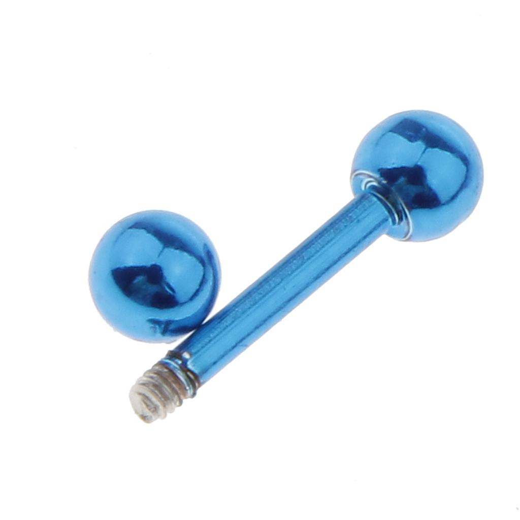 Tongue Barbell Straight - Kolczyki typu barbell 16g ze stali