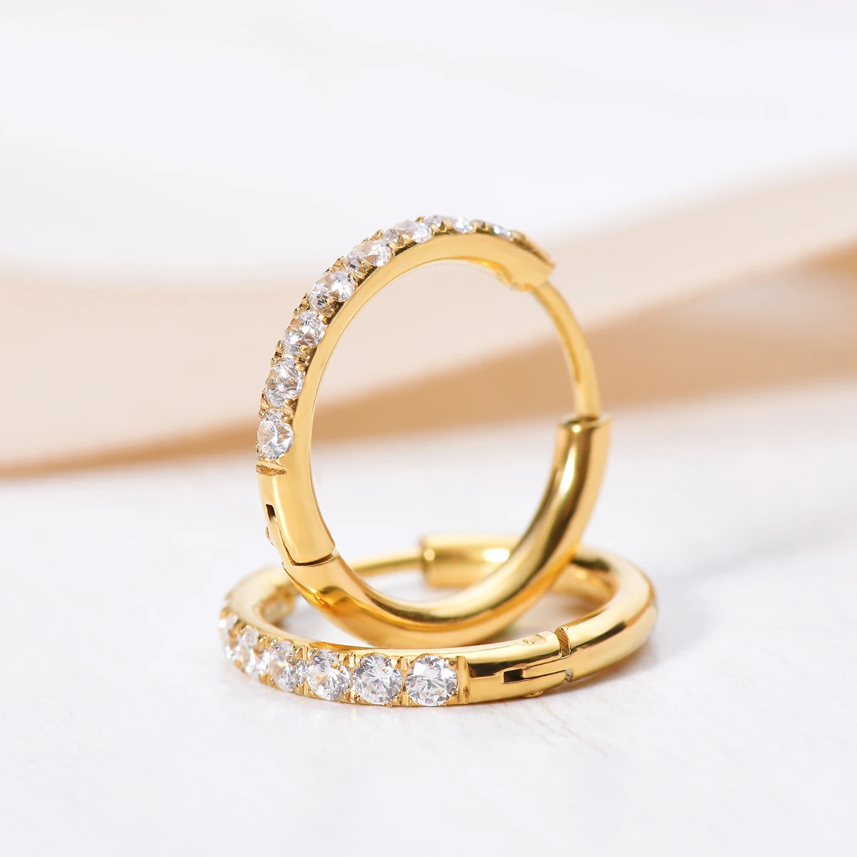 2 szt. Kolczyki koła ze stali  – Conch Earring Hoop recenzja i cena