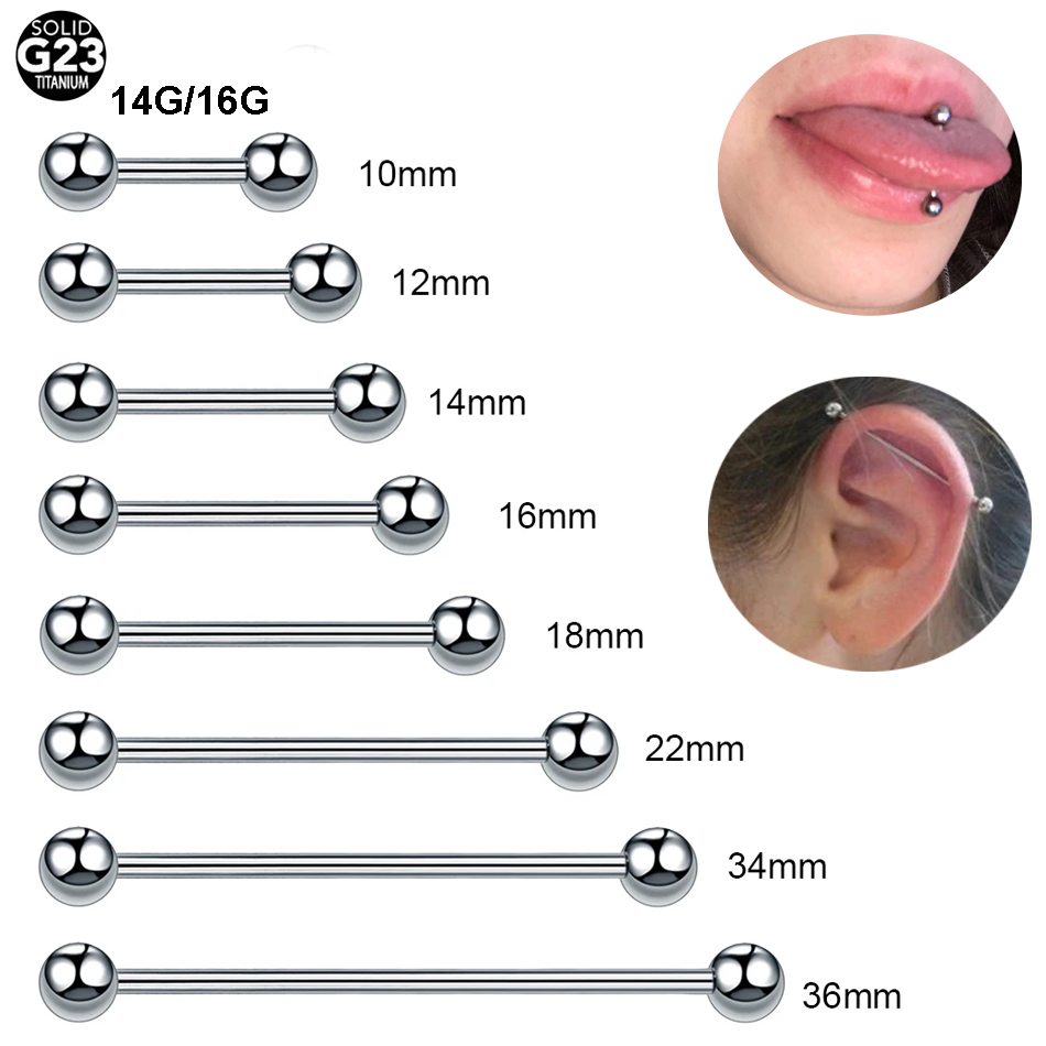1PC G23 tytanowe proste sztang – Tongue Barbell Straight recenzja i cena