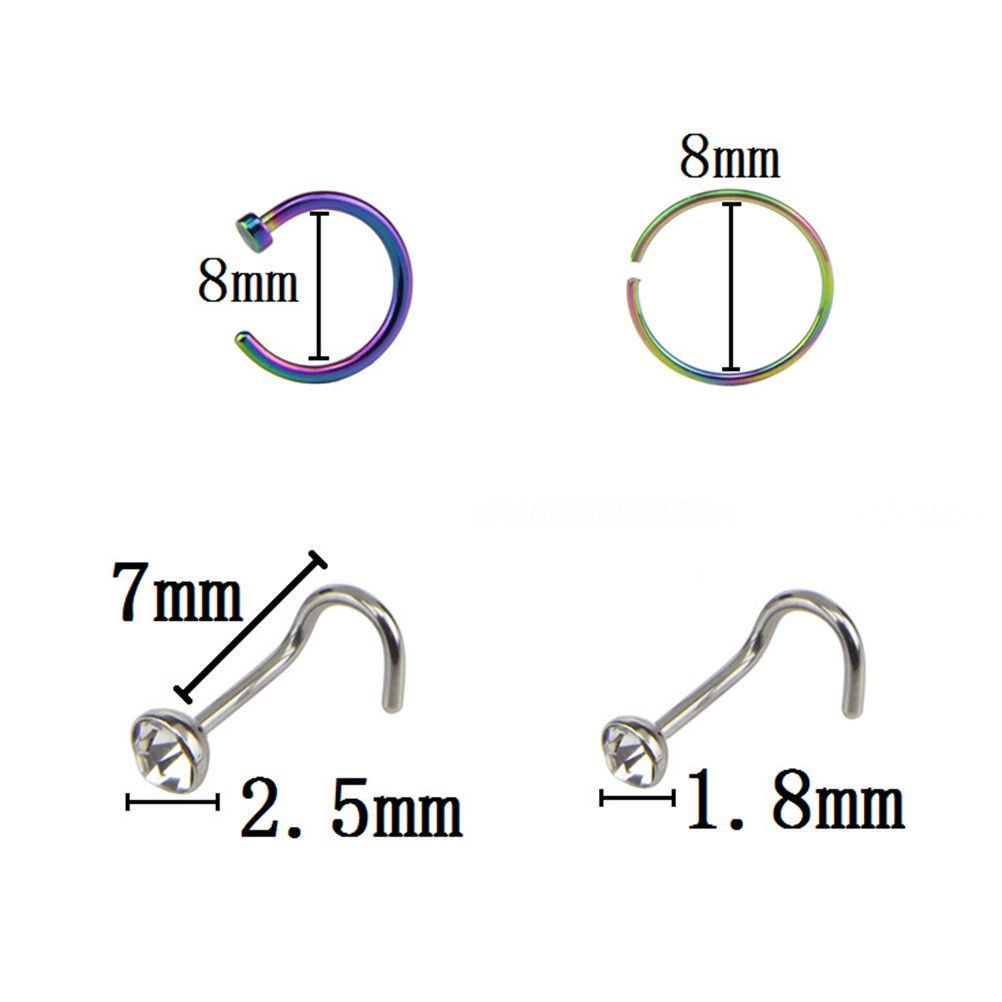 Zestaw 22 sztuk kolczyków do n – Body Jewelry Ideas recenzja i cena