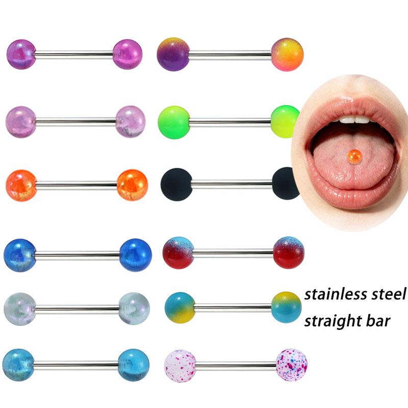 50 sztuk/partia Stal Nierdzewn – Tongue Barbell Straight recenzja i cena
