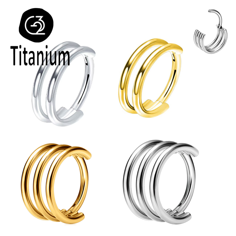 Kolczyki do nosa z tytanu G23  – Conch Earring Hoop recenzja i cena