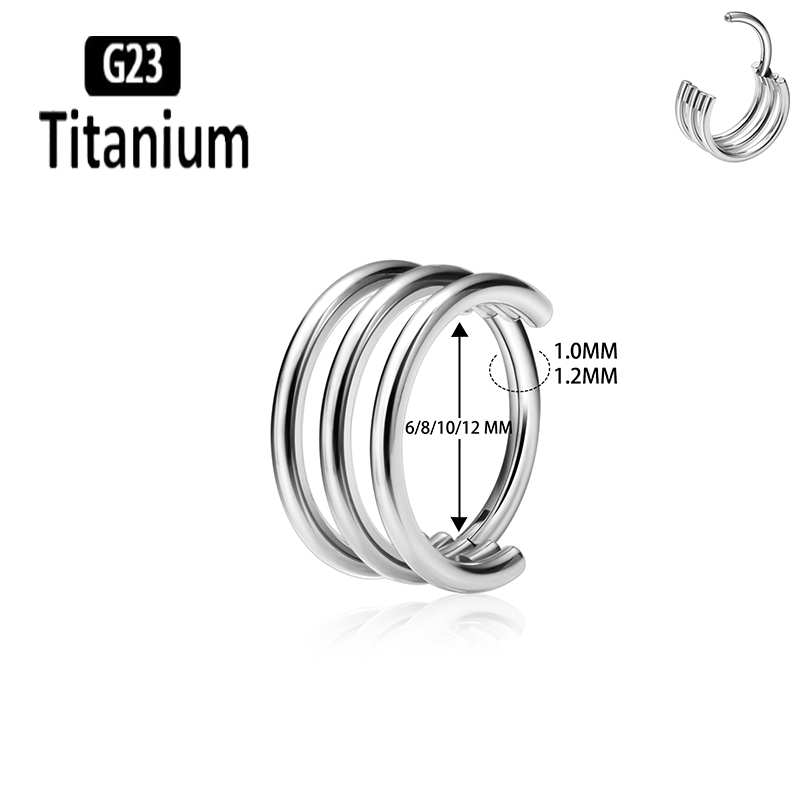 Kolczyki do nosa z tytanu G23  – Conch Earring Hoop recenzja i cena