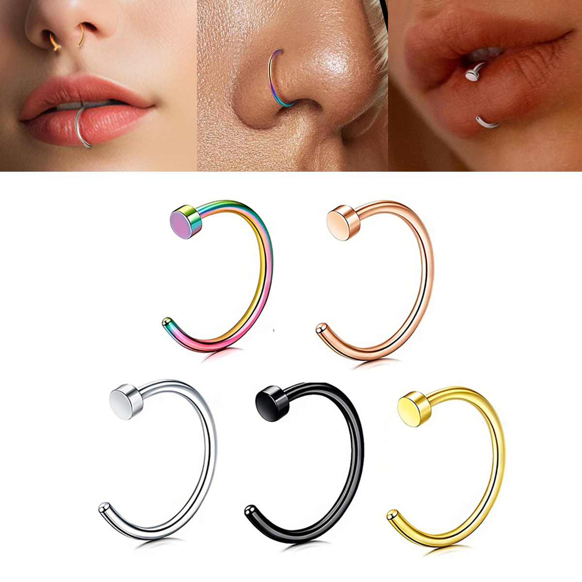 2-10 szt. Nieprzekłuwane sztuc – Conch Earring Hoop recenzja i cena