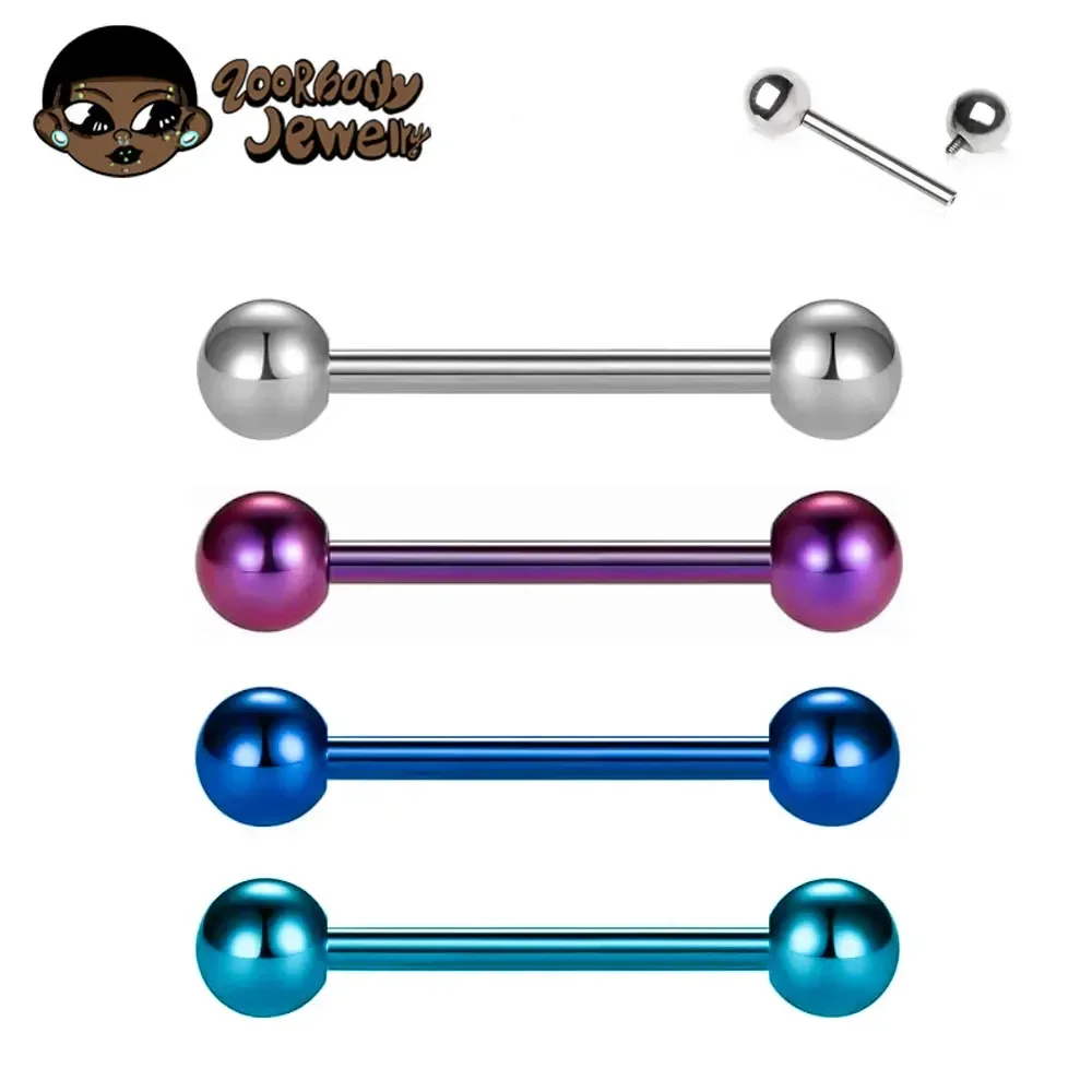 1/10 sztuk F136 klasy implantu – Tongue Barbell Straight recenzja i cena