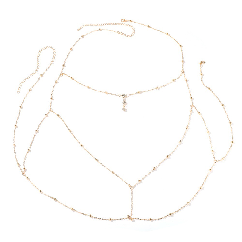 Sexy Crystal Chest Chain Harne – Body Jewelry Necklace recenzja i cena