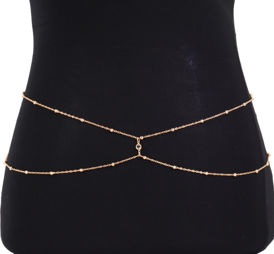 Clear Rhinestone Beaded Belly  – Body Jewelry Bulk recenzja i cena