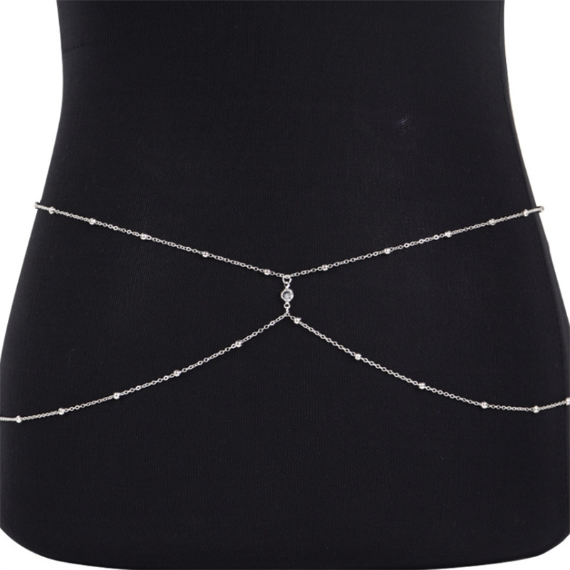 Clear Rhinestone Beaded Belly  – Body Jewelry Bulk recenzja i cena