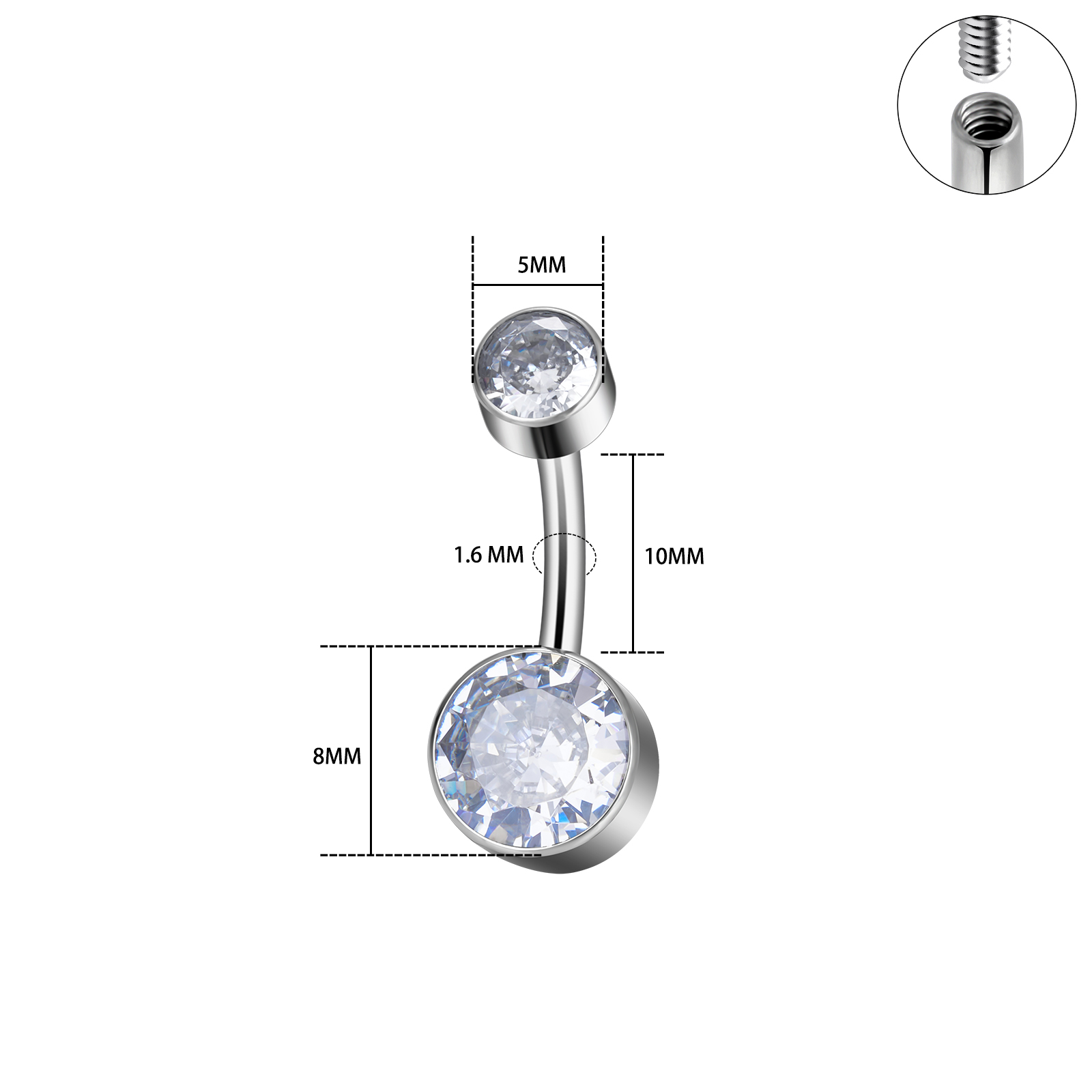 Implant klasy G23 tytan 14G gw – Body Jewelry Implant Grade Titanium recenzja i cena