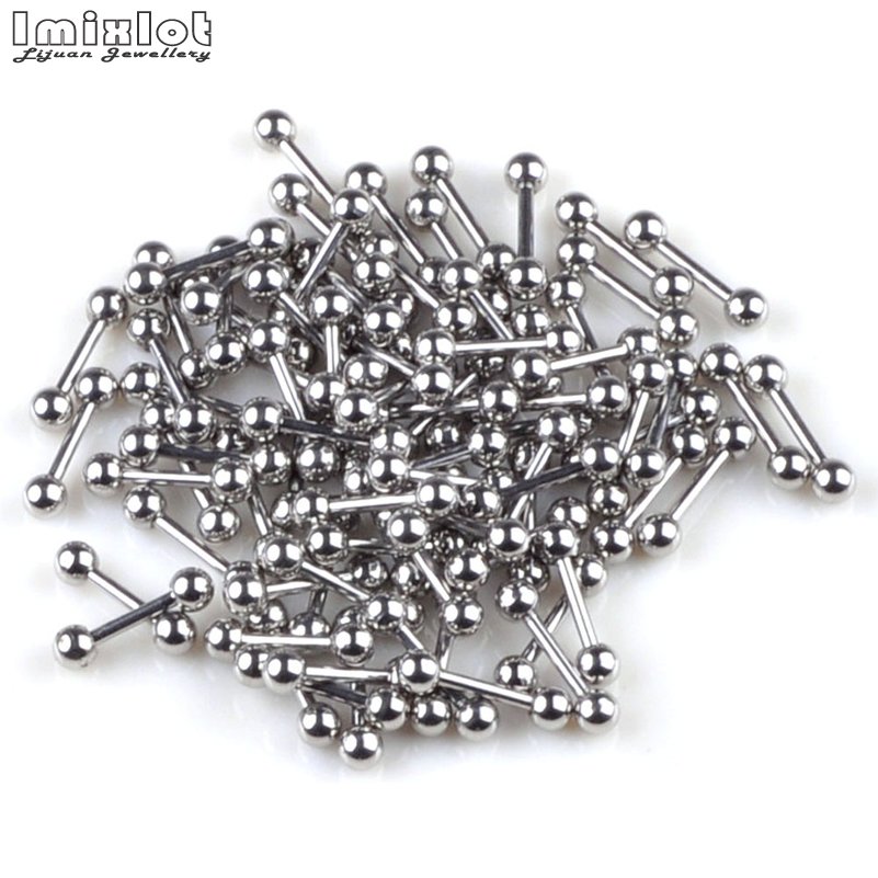 20 sztuk/partia pierścionki na – Tongue Barbell Straight recenzja i cena