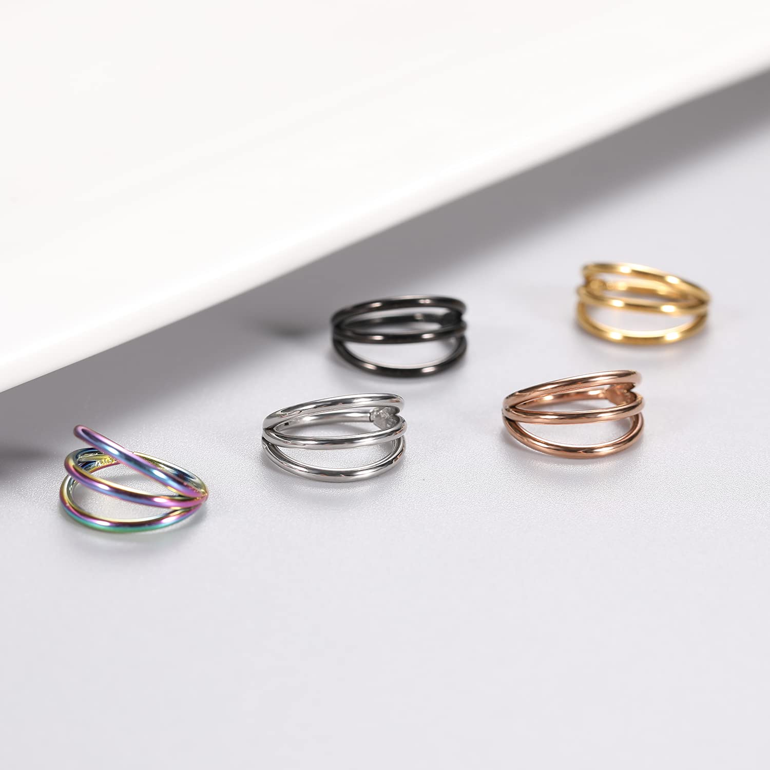 1-3PCS Podwójne obręcze Pierśc – Conch Earring Hoop recenzja i cena