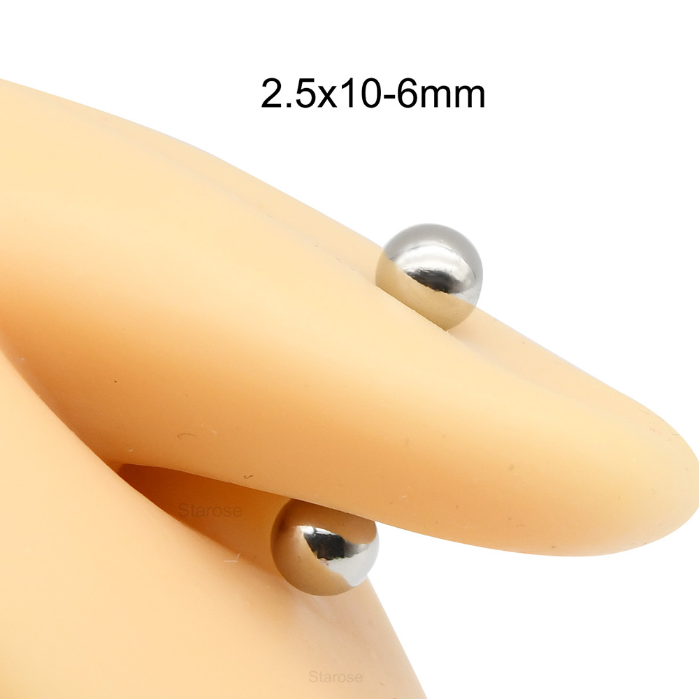 1Pc 12G-00G prosta sztanga ze  – Tongue Barbell Straight recenzja i cena