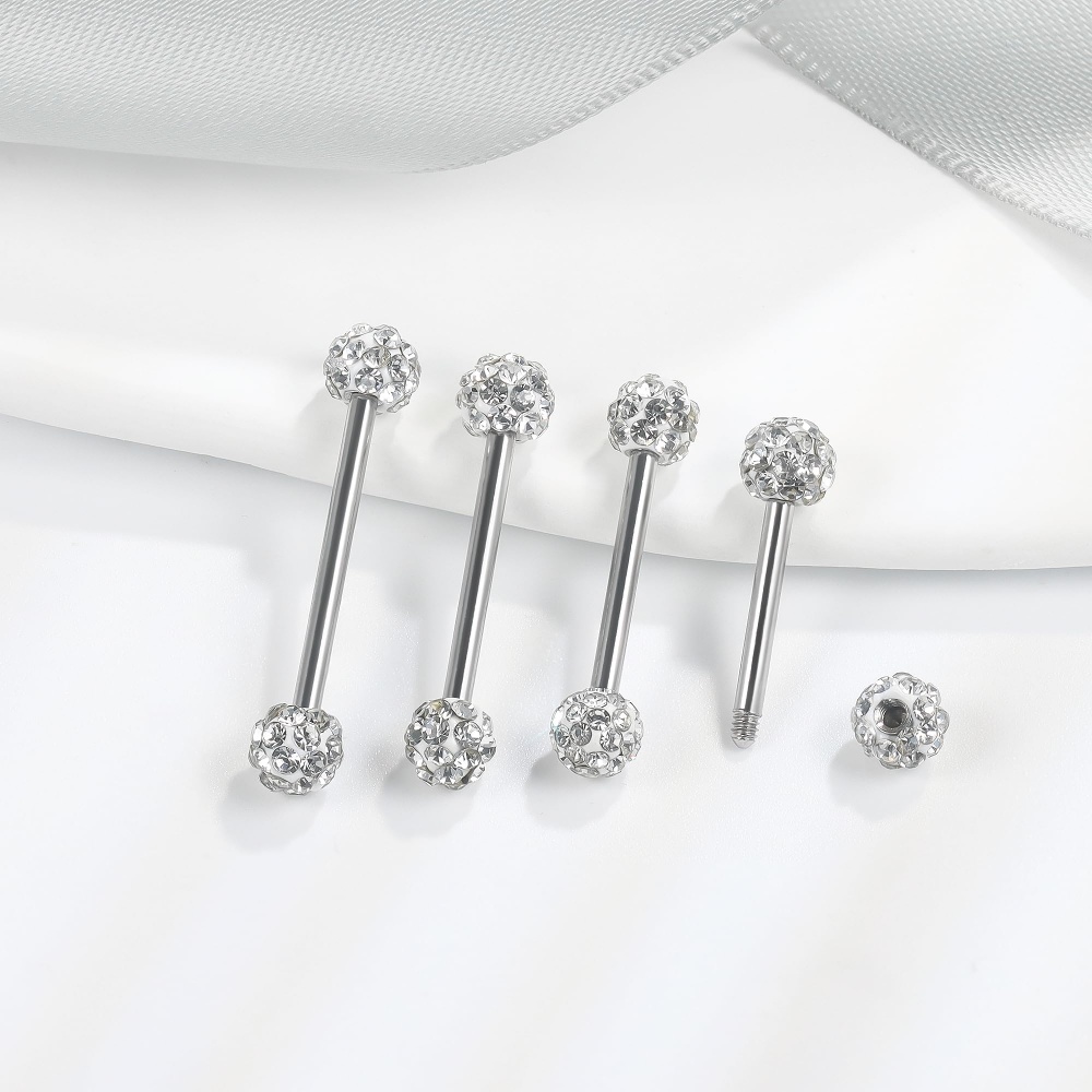 8 sztuk 14G CZ utwardzona kulk – Tongue Barbell Straight recenzja i cena