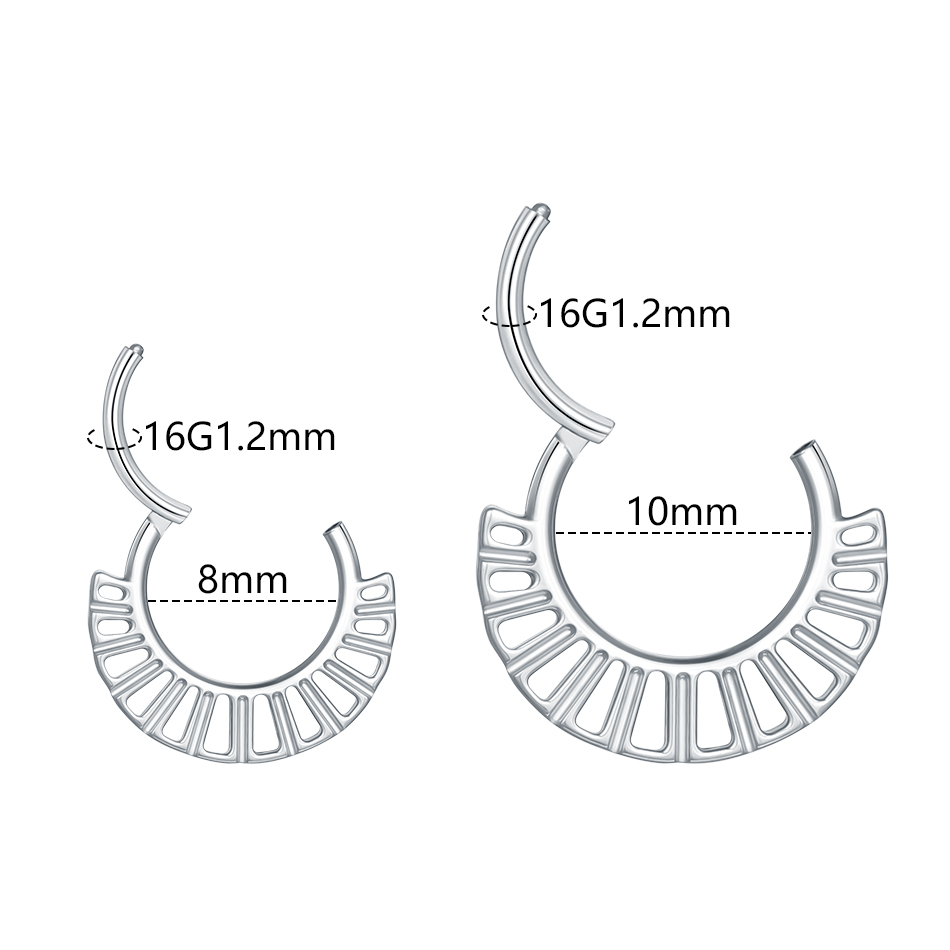1 SZT. 16G Kolczyk do Septum N – Conch Earring Hoop recenzja i cena